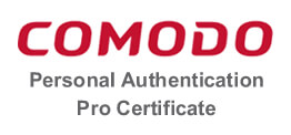 Comodo Personal Authentication Pro Certificates 个人专业版认证证书